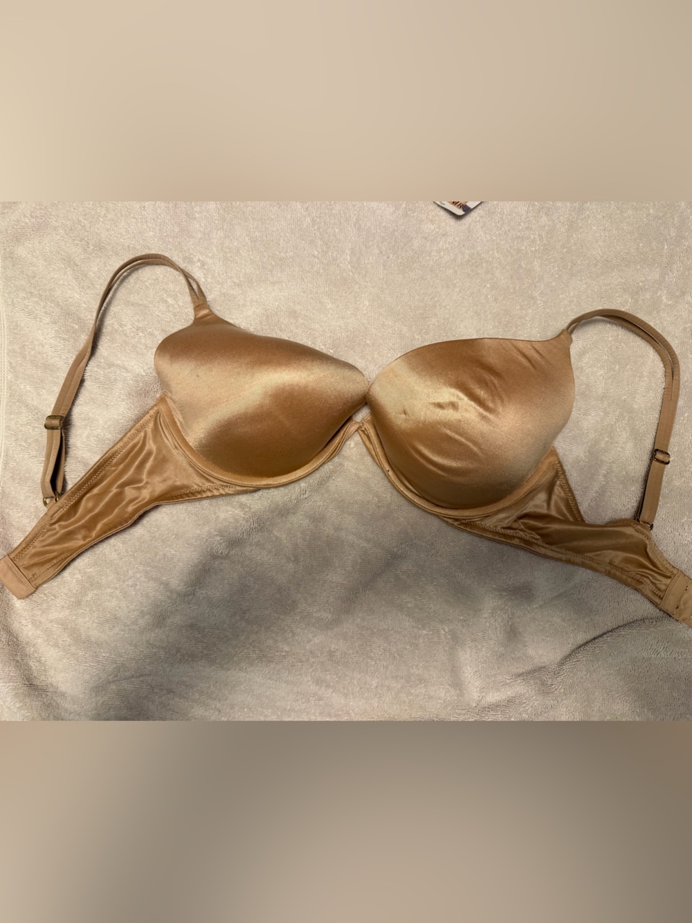 Victoria's Secret Very Sexy Push Up Satin Light Brown T-Shirt Bra